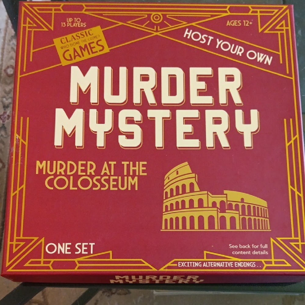 MURDER AT THE COLOSSEUM PARTY GAME